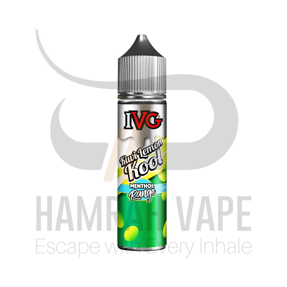 ایجوس آی‌وی‌جی کیوی لیمو یخ – IVG KIWI LEMON KOOL MENTHOL RANGE JUICE