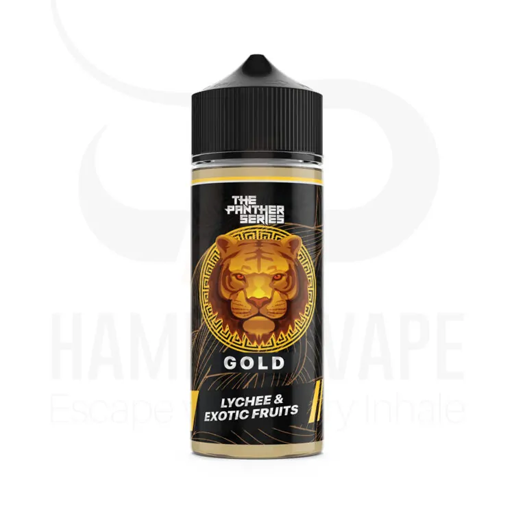 جویس دکتر ویپز انبه لیچی گوآوا یخ – DR VAPES GOLD PANTHER 120ML